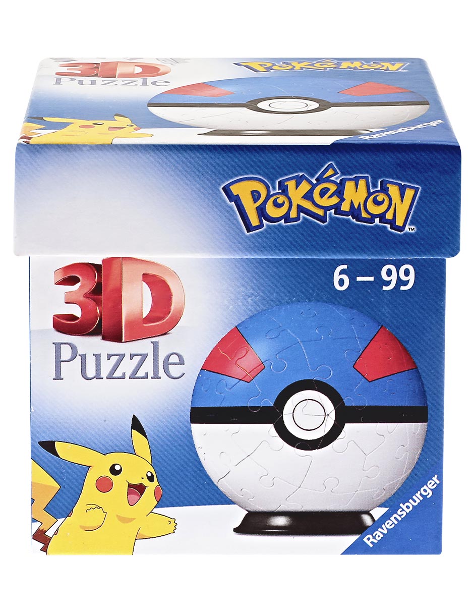 Rompecabezas Pokémon Superball azul 55 piezas Rompecabezas Pokémon Superball azul 55 piezas