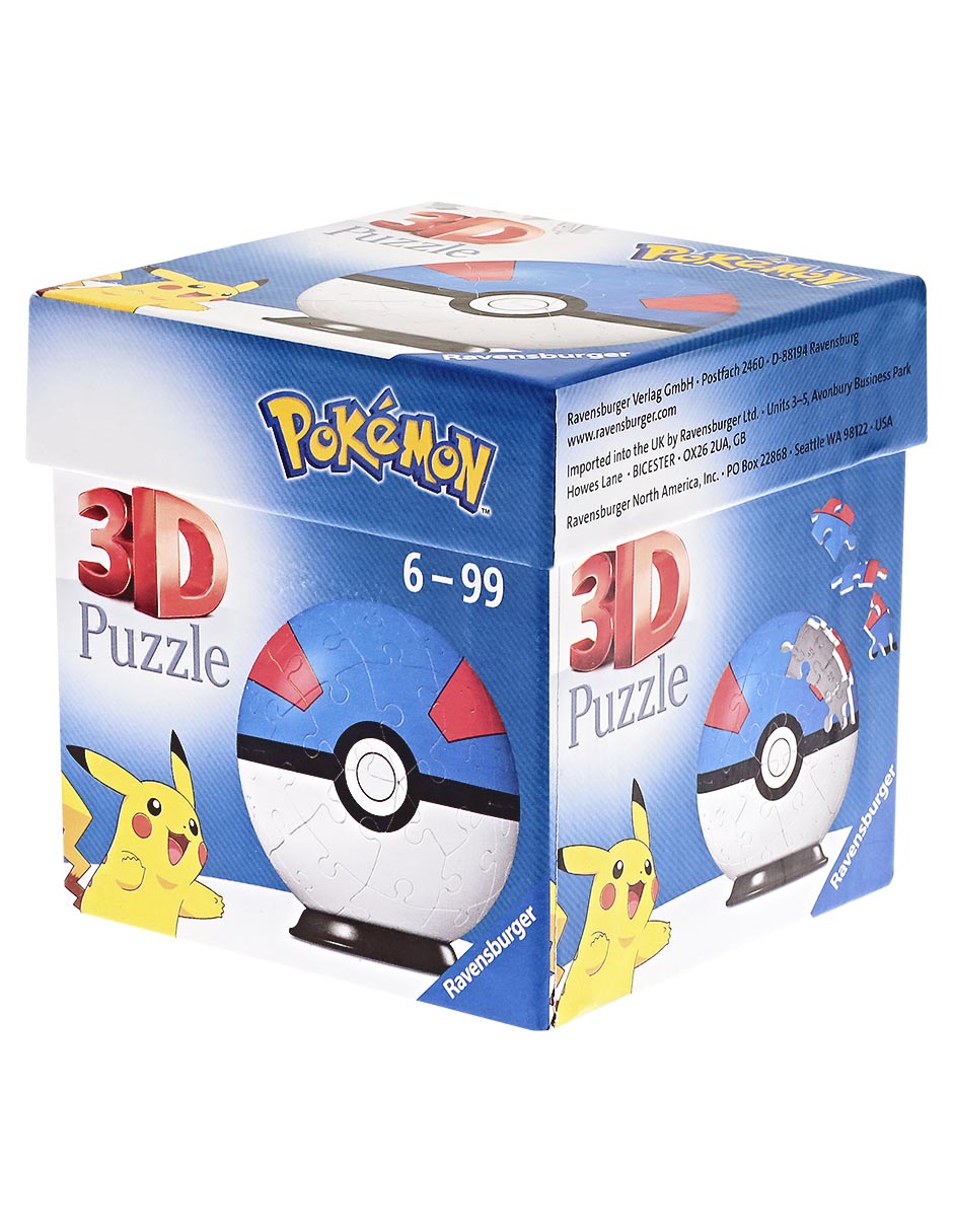 Rompecabezas Pokémon Superball azul 55 piezas 3