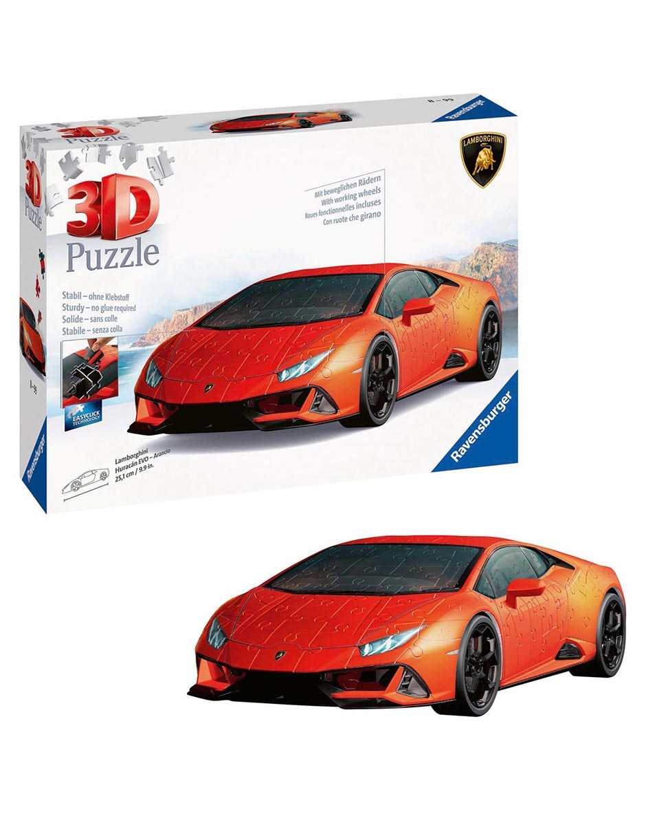 Rompecabezas vehículos Lamborghini Huracán Evo 108 piezas 3