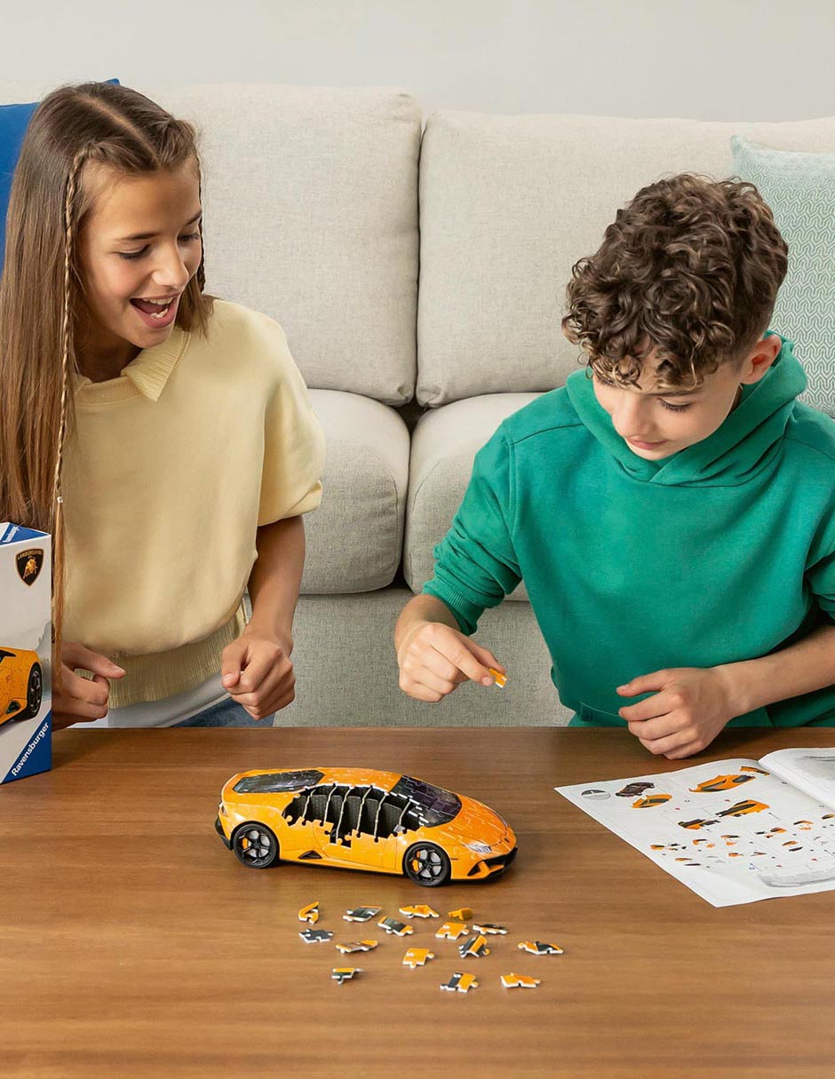 Rompecabezas vehículos Lamborghini Huracán Evo 108 piezas 4