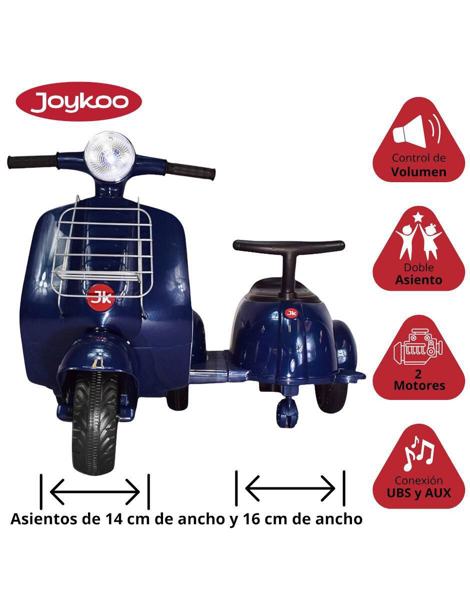Moto montable Gemelar recargable 3