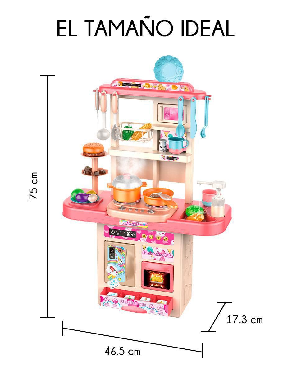 Cocinita infantil juguete juego de rol para niños 6