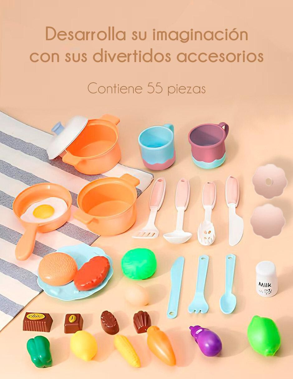 Cocinita infantil juguete juego de rol para niños 3