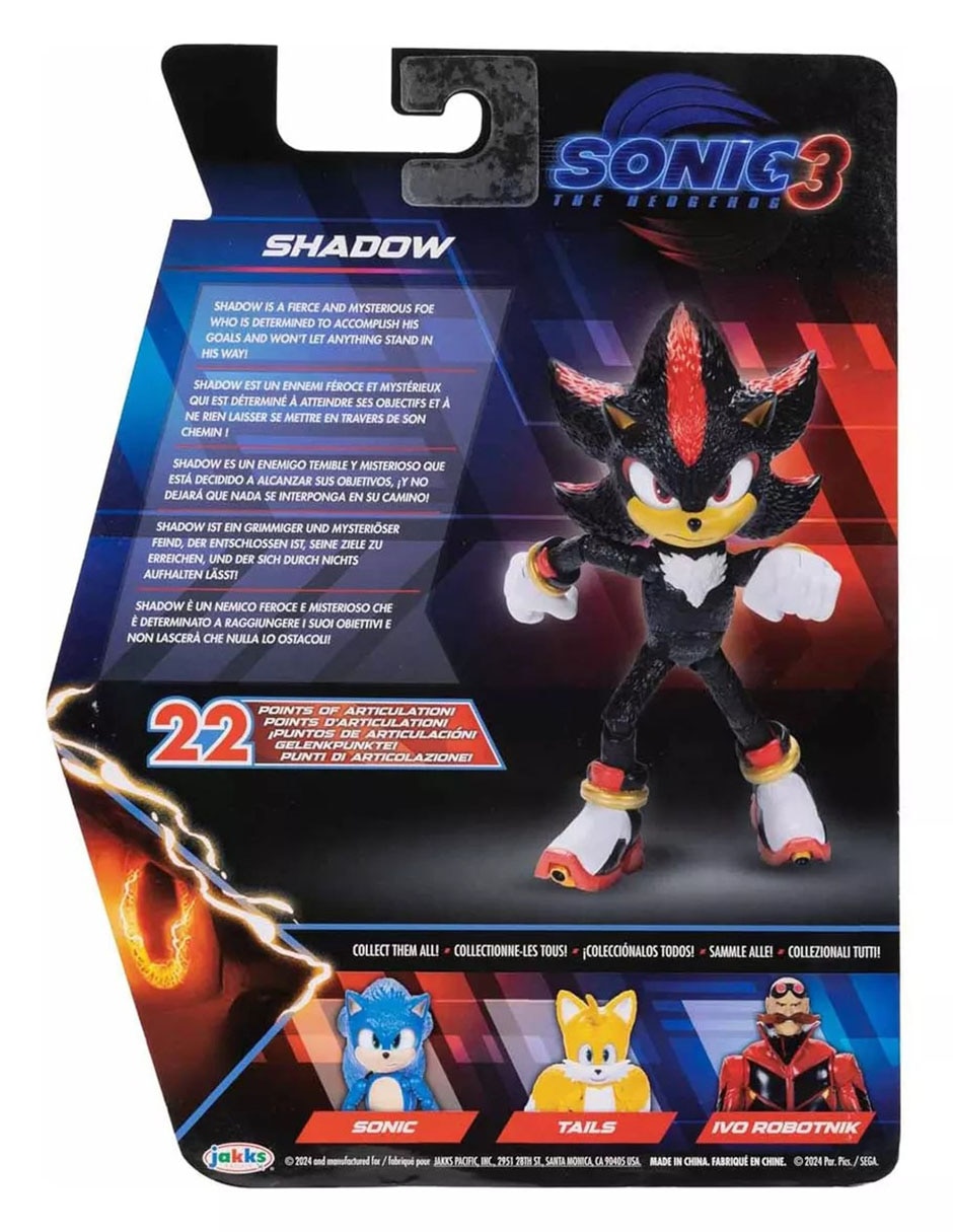 Figura de acción articulada Sonic The Hedgehog 3 Shadow 4