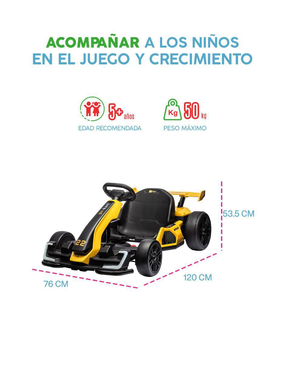 Automóvil montable GO KART TURBOX recargable 3