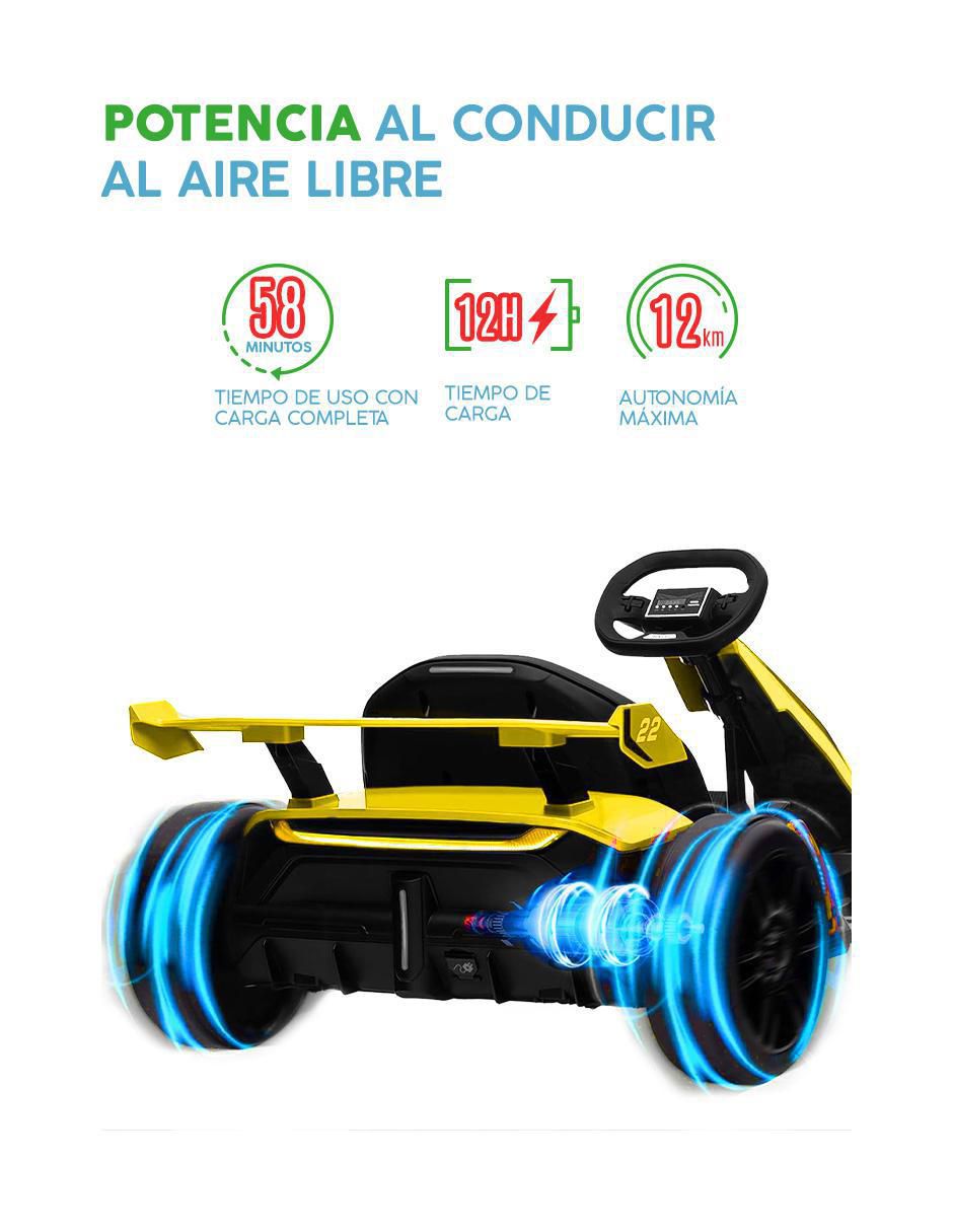 Automóvil montable GO KART TURBOX recargable 7