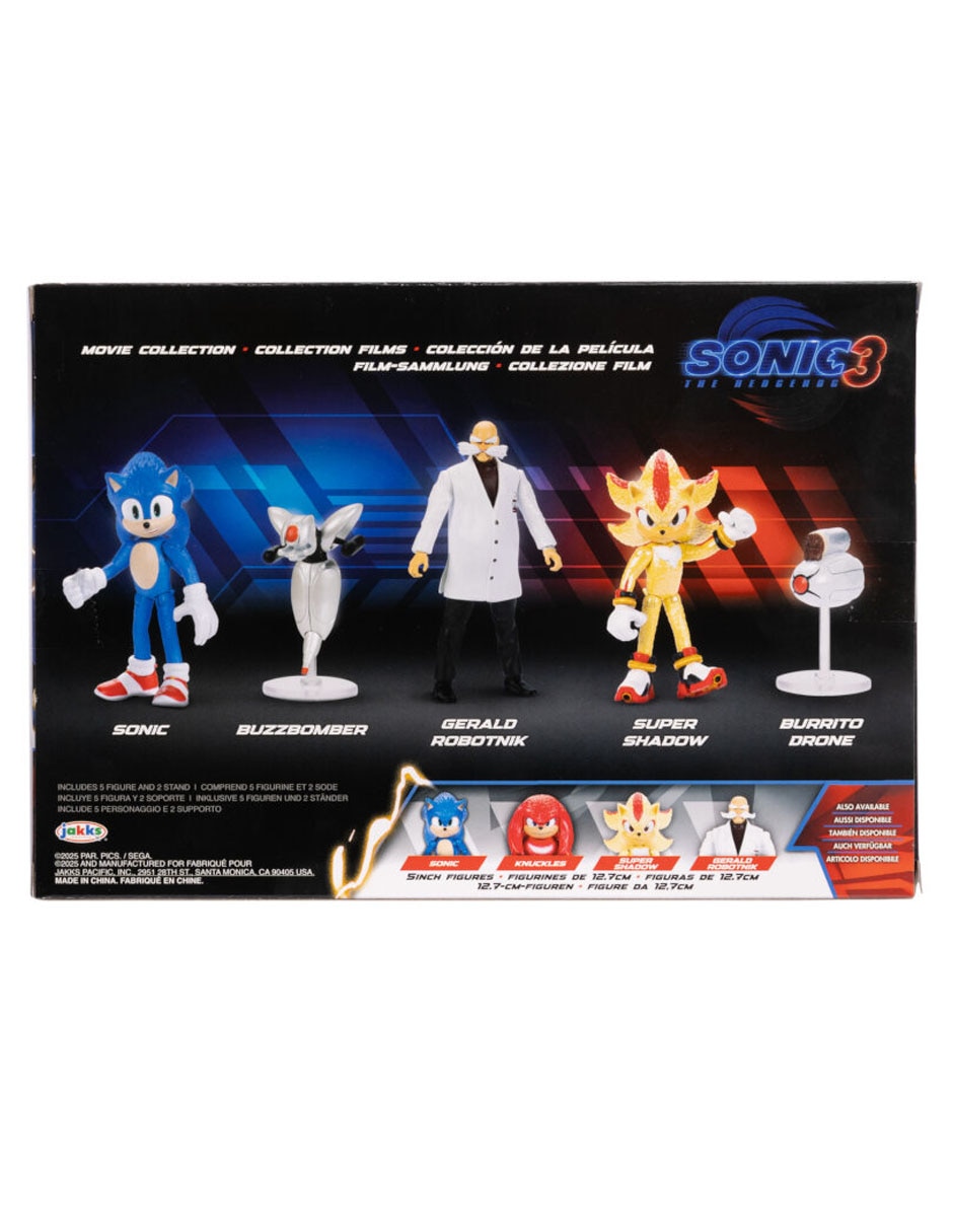 Set figuras acción Sonic The Hedgehog 3 Movie Collection 14