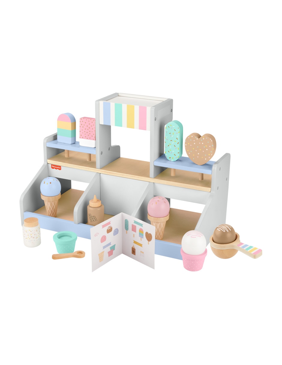 Mi primera heladería de madera Fisher Price Mattel juego didáctico