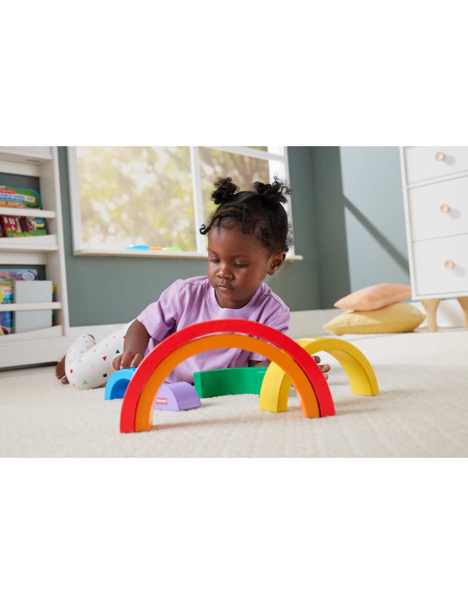 Arcoíris Apilable juego didáctico infantil unisex