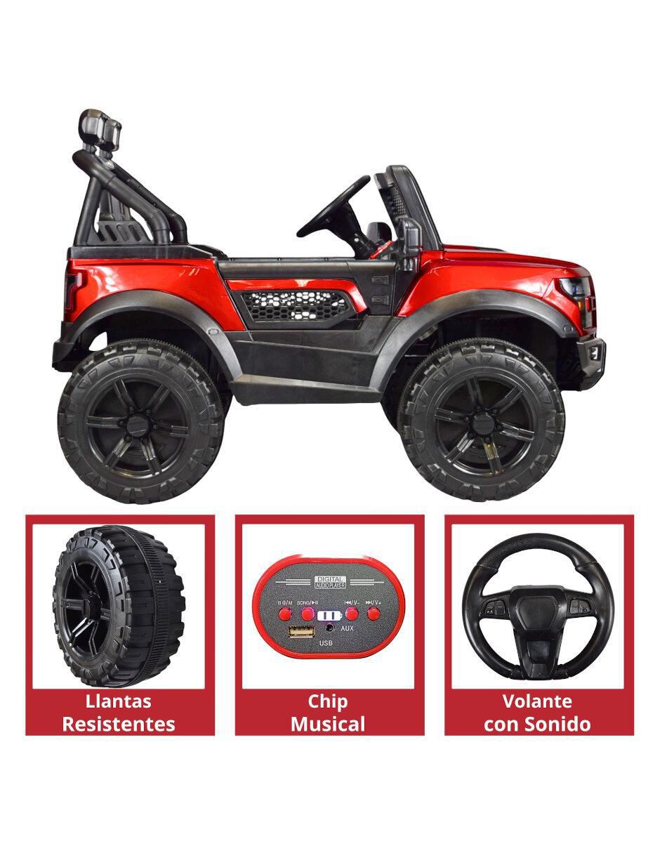 Automóvil montable Raptor recargable 4