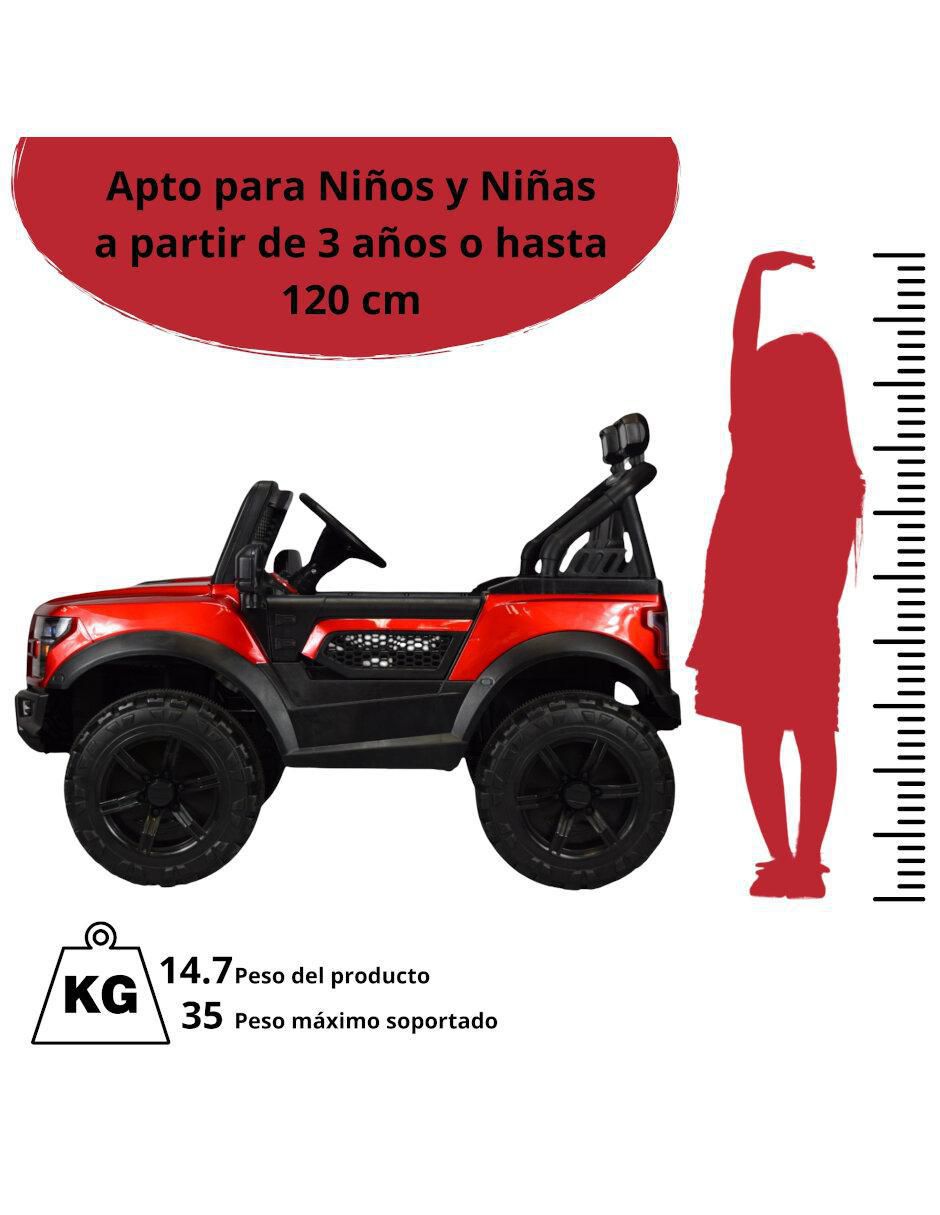 Automóvil montable Raptor recargable 5