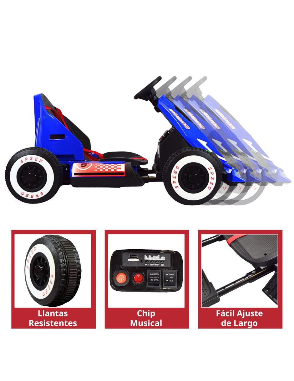 Automóvil montable Crazy Kart Speed recargable 4