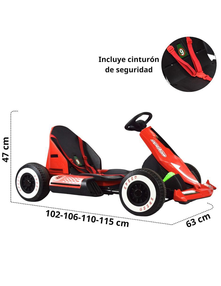 Automóvil montable Joykoo Crazy Kart Speed recargable
