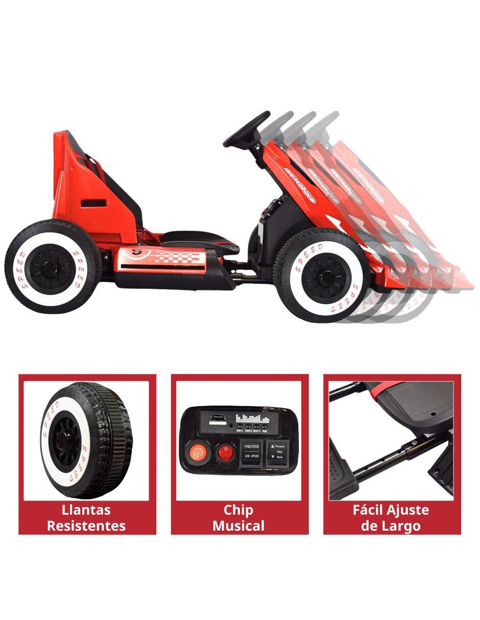 Automóvil montable Joykoo Crazy Kart Speed recargable