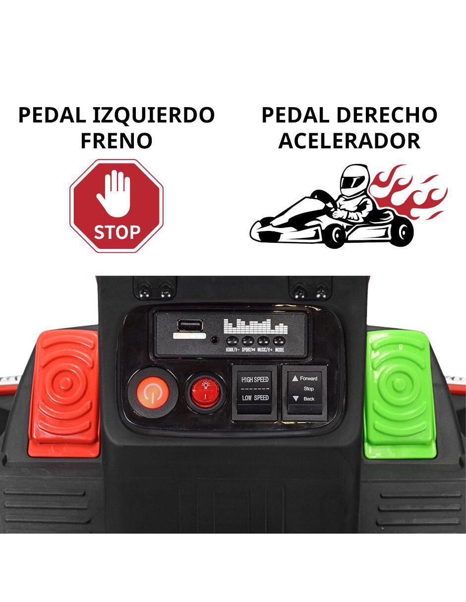 Automóvil montable Joykoo Crazy Kart Speed recargable