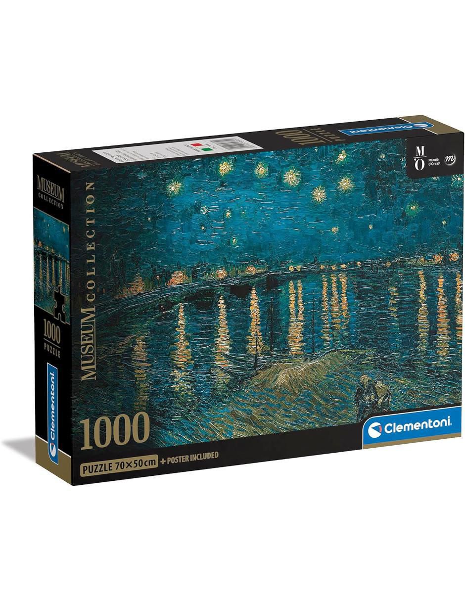 Rompecabezas Vincent Van Gogh Noche strellada en el Rodano 1000 piezas 1