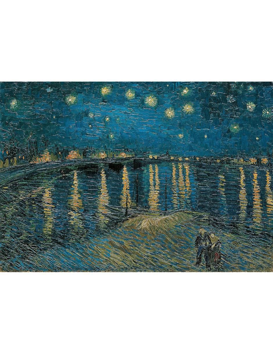 Rompecabezas Vincent Van Gogh Noche strellada en el Rodano 1000 piezas 2