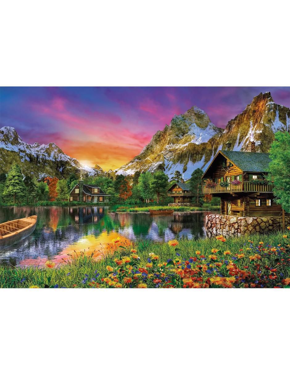 Rompecabezas Paisaje Lago Alpino 6000 piezas 2
