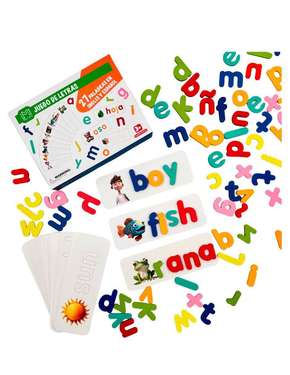 Juguete abecedario educativo español ingles Magicamente unisex