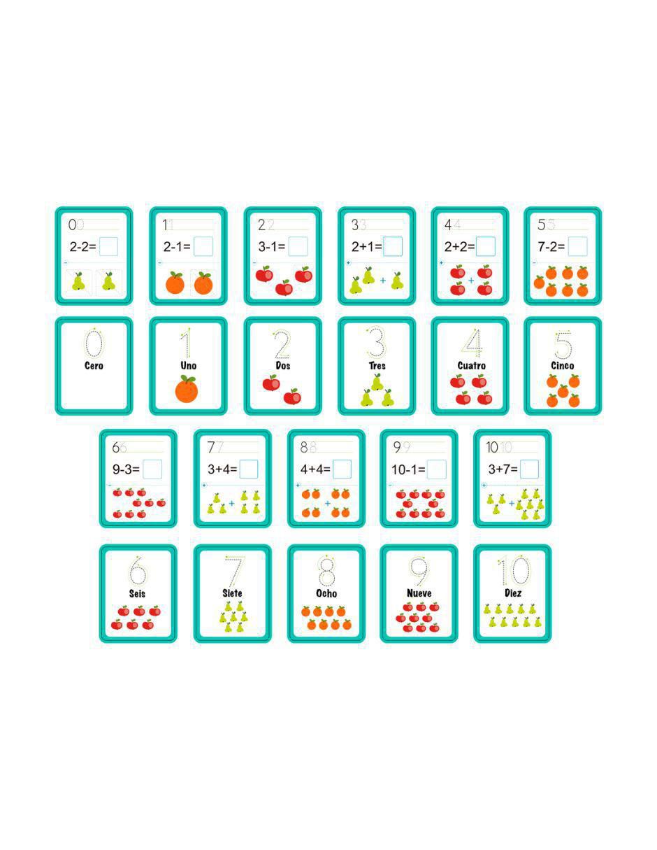 Juego didáctico de matemáticas con números y figuras 5
