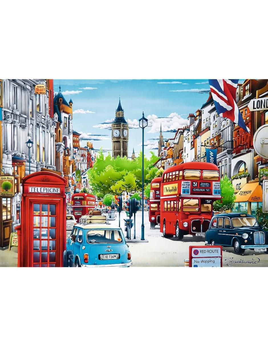 Rompecabezas Calles de londres 1000 piezas 2