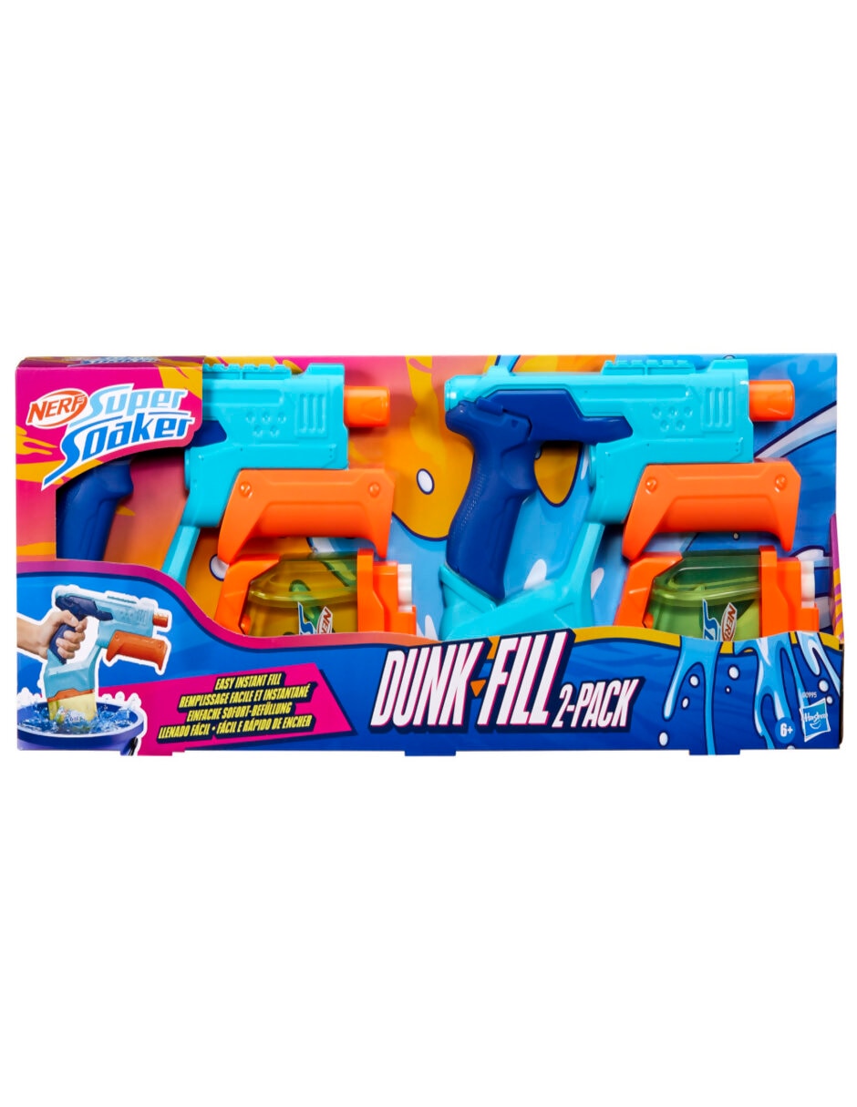 Set lanzador de agua Super Soaker Dunk Fill 2-Pack 6
