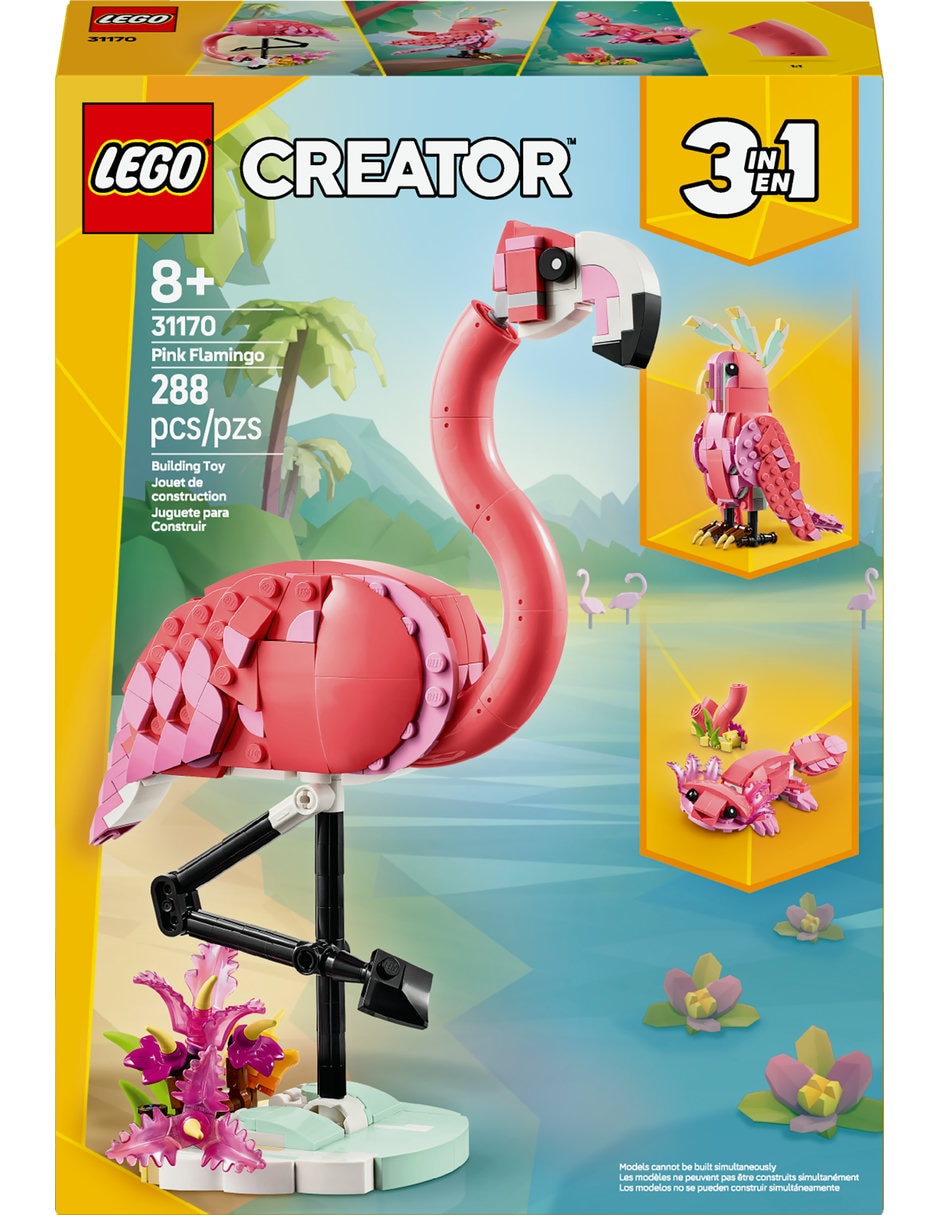 Fauna Salvaje: Flamingo Rosa 31170 Creator 2