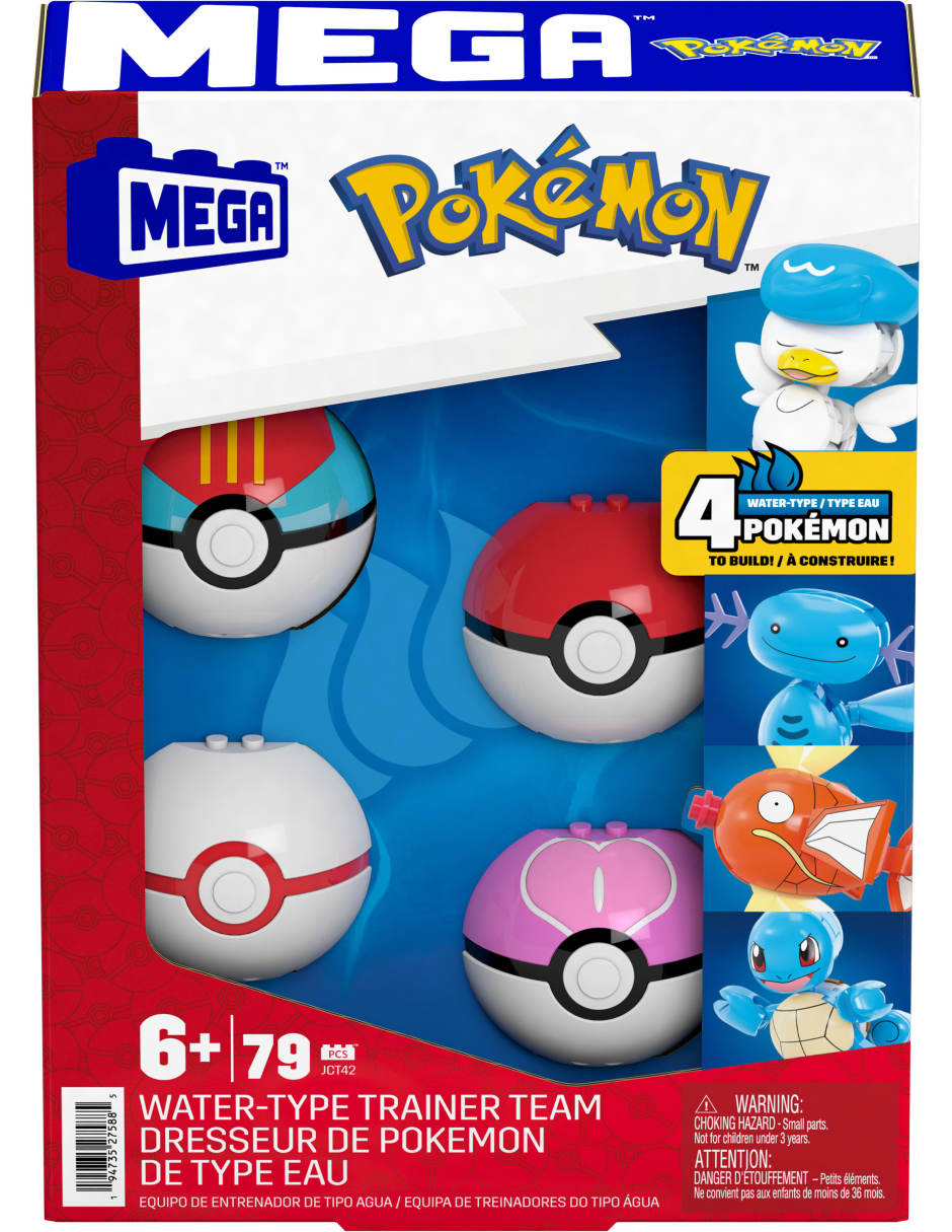 Mega Pokébolas Entrenador de tipo agua JCT42 7