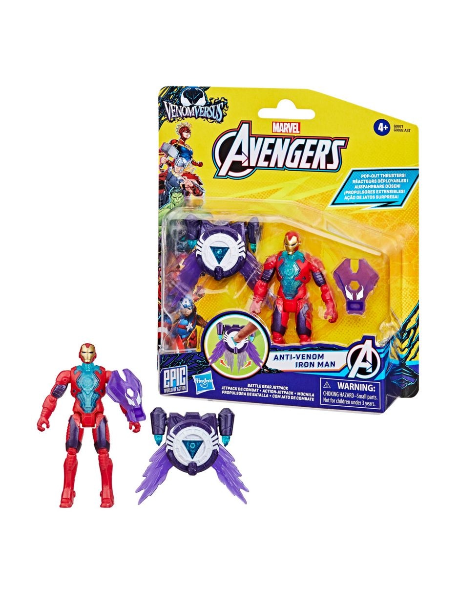 Figura de acción articulada VenomVersus Iron Man 3