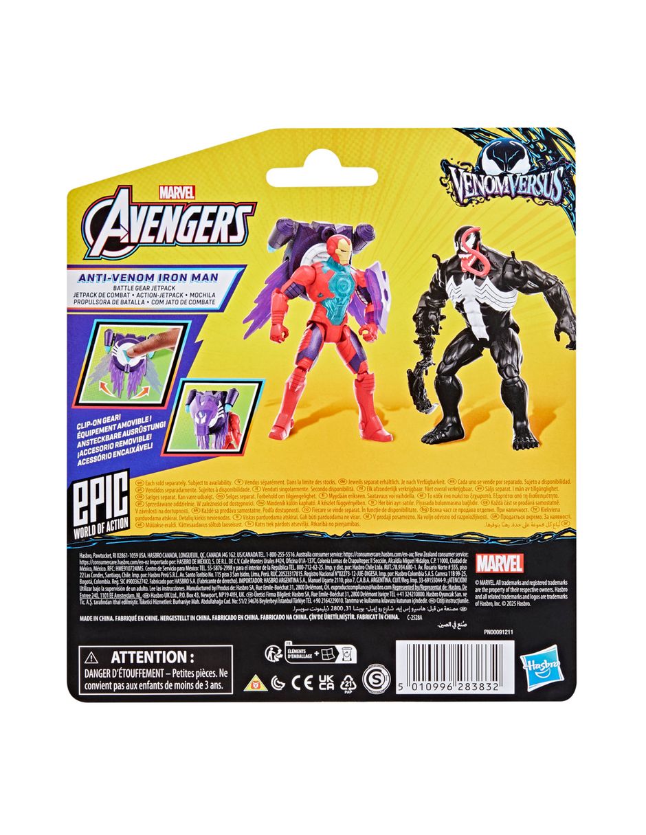 Figura de acción articulada VenomVersus Iron Man 4