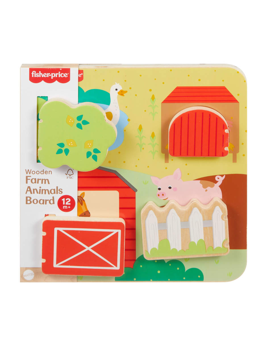 Wooden Farm Animals Board juego arte y manualidades infantil unisex 5
