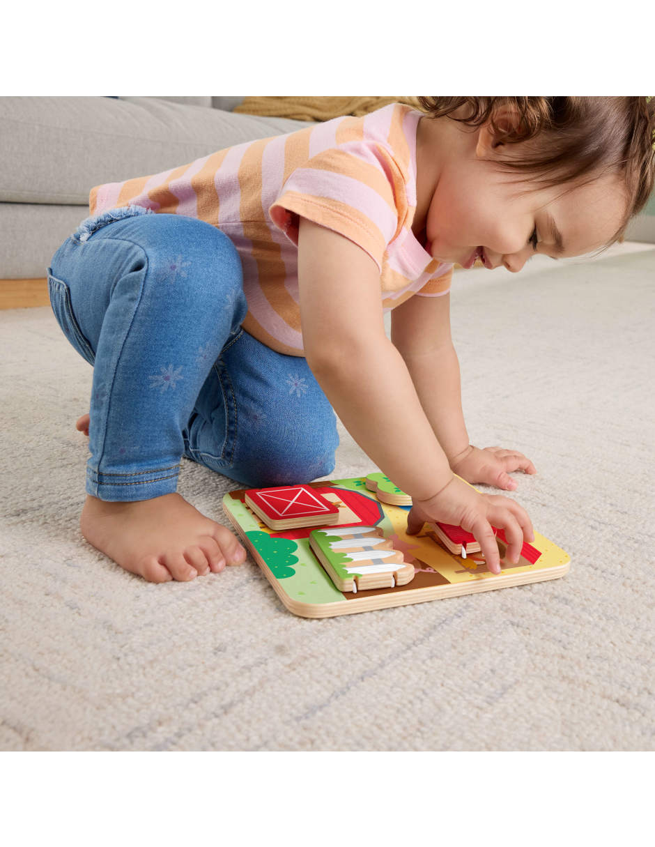 Wooden Farm Animals Board juego arte y manualidades infantil unisex 6