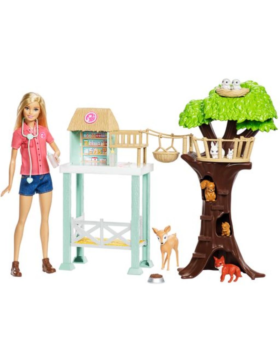 Casa para muñeca Barbie Set Rescate de Animalitos