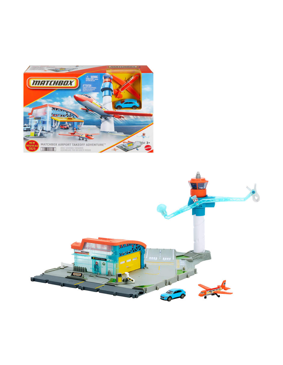 Play set vehículos Juego de Aeropuerto de Matchbox