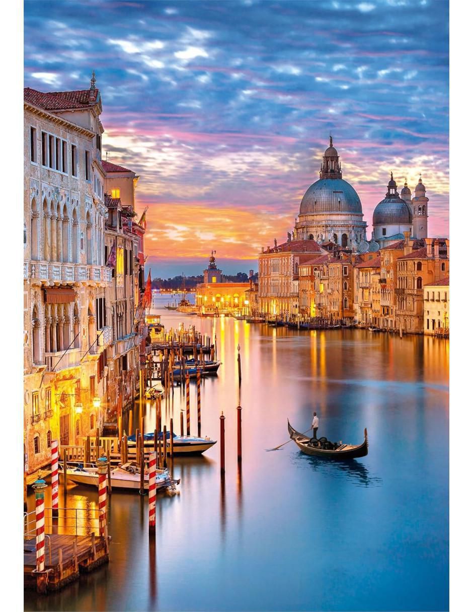 Rompecabezas Lugares famosos del mundo Venecia Iluminada 500 piezas 2