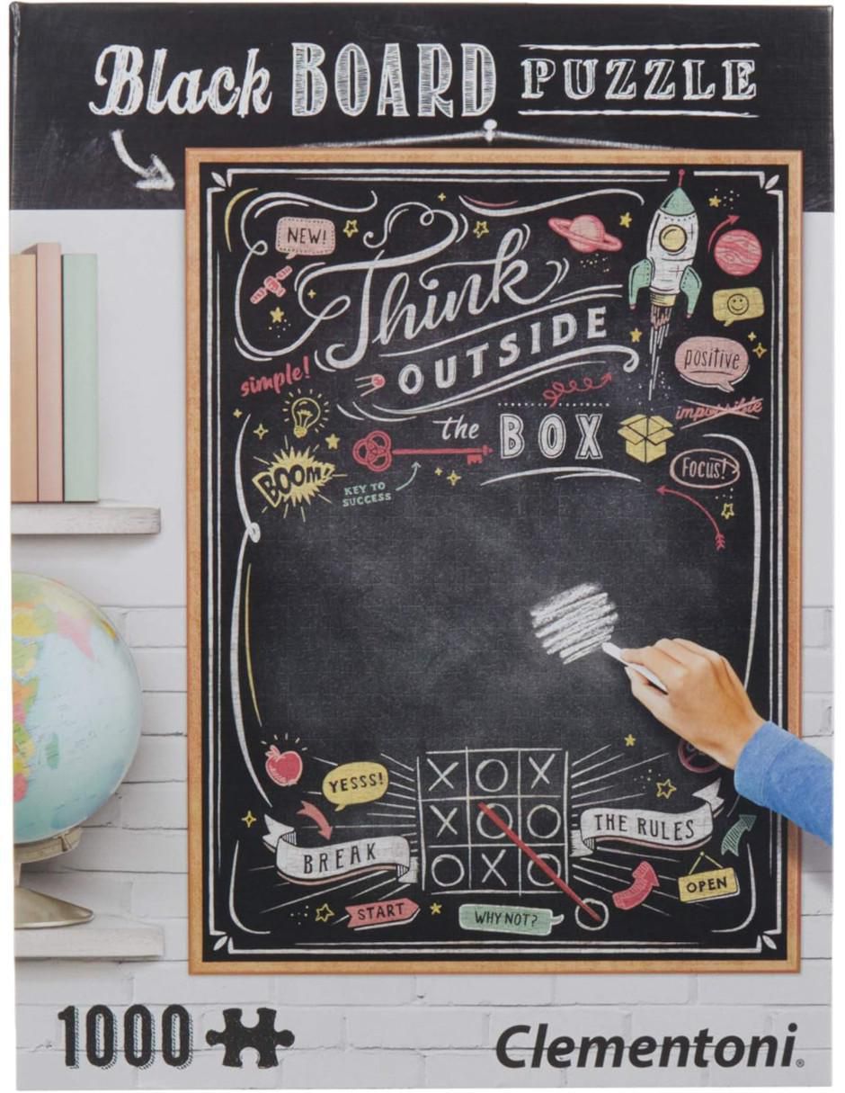 Rompecabezas Abstracto BlackBoard Think Outside the Box 1000 piezas Rompecabezas Abstracto BlackBoard Think Outside the Box 1000 piezas
