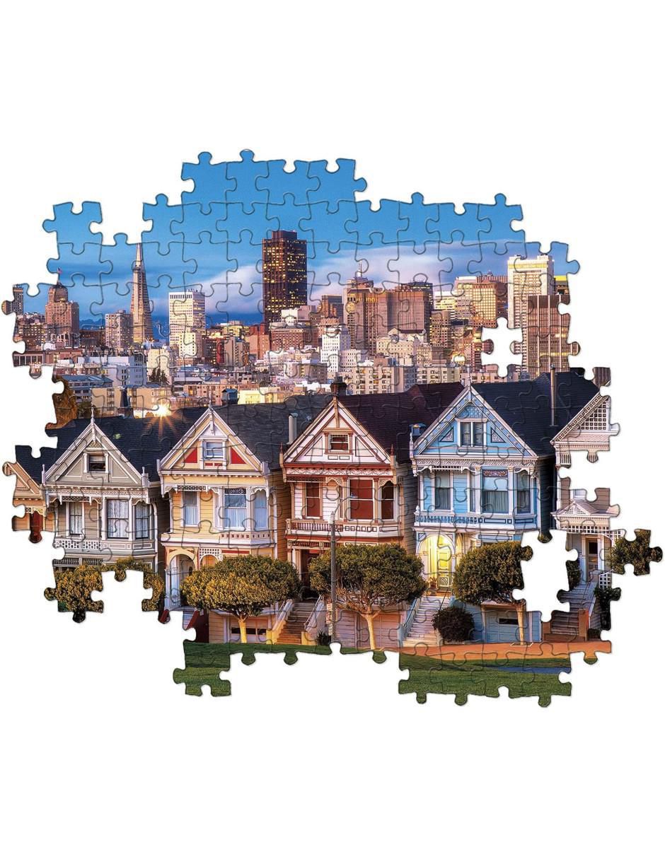 Rompecabezas Lugares famosos del mundo San Francisco Painted Ladies 1000 piezas 3