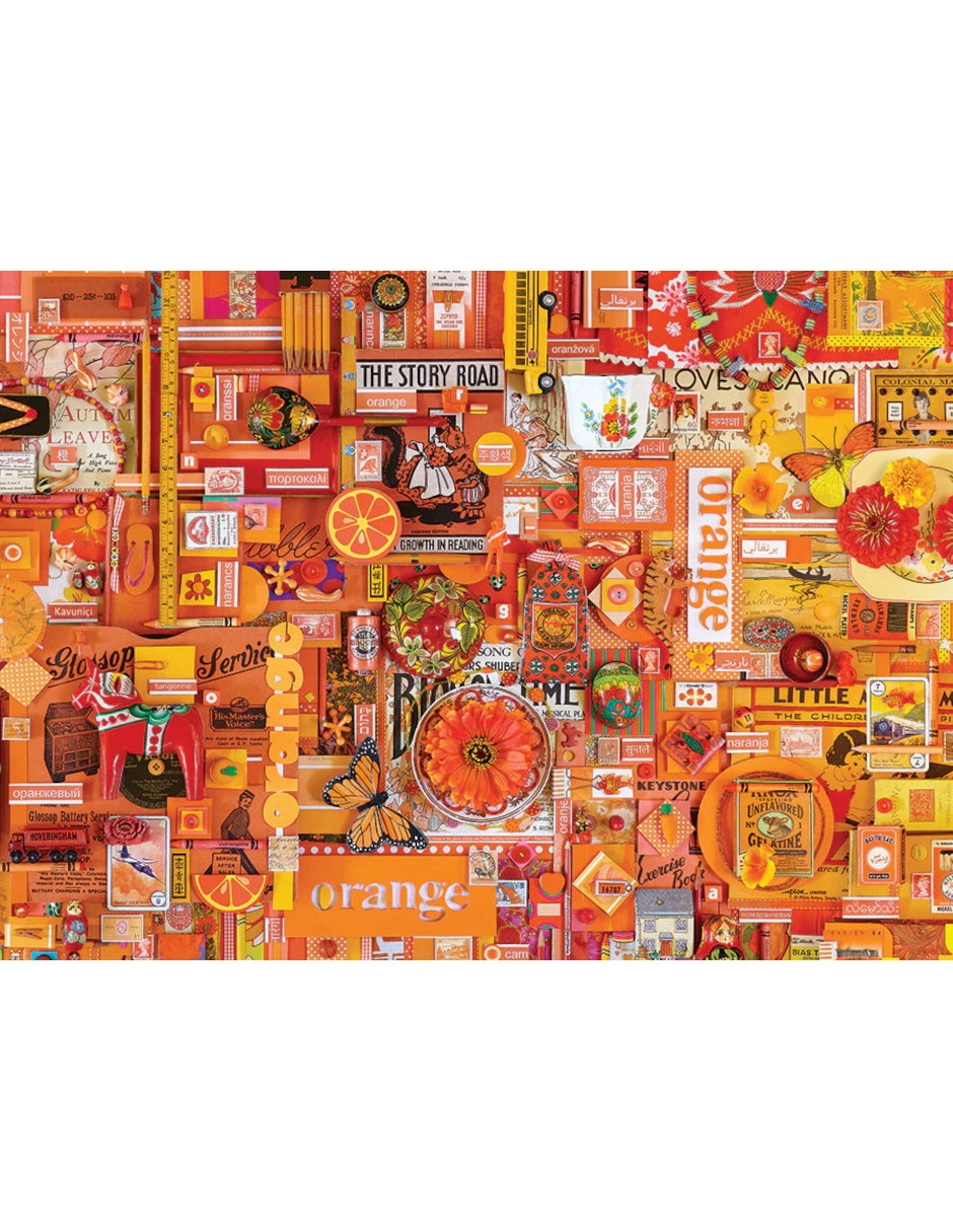 Rompecabezas Artistas Modernos Naranja Shelley Davies 1000 piezas 2
