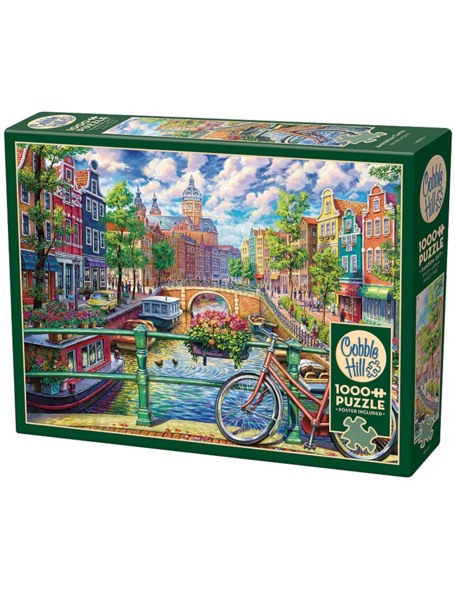Rompecabezas Amsterdam Canal de Ámsterdam 1000 piezas Rompecabezas Amsterdam Canal de Ámsterdam 1000 piezas
