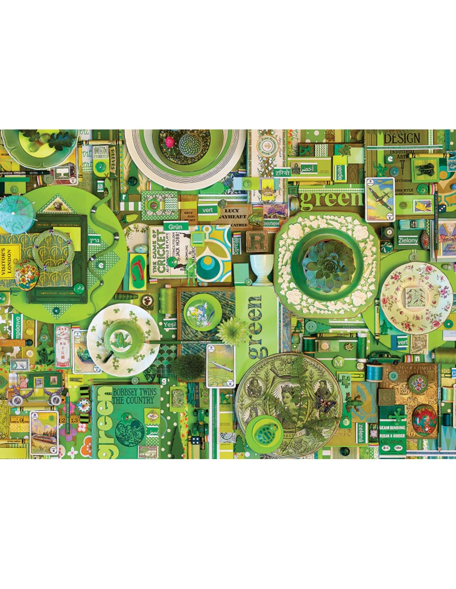 Rompecabezas Artistas Modernos Verde Shelley Davies 1000 piezas 2
