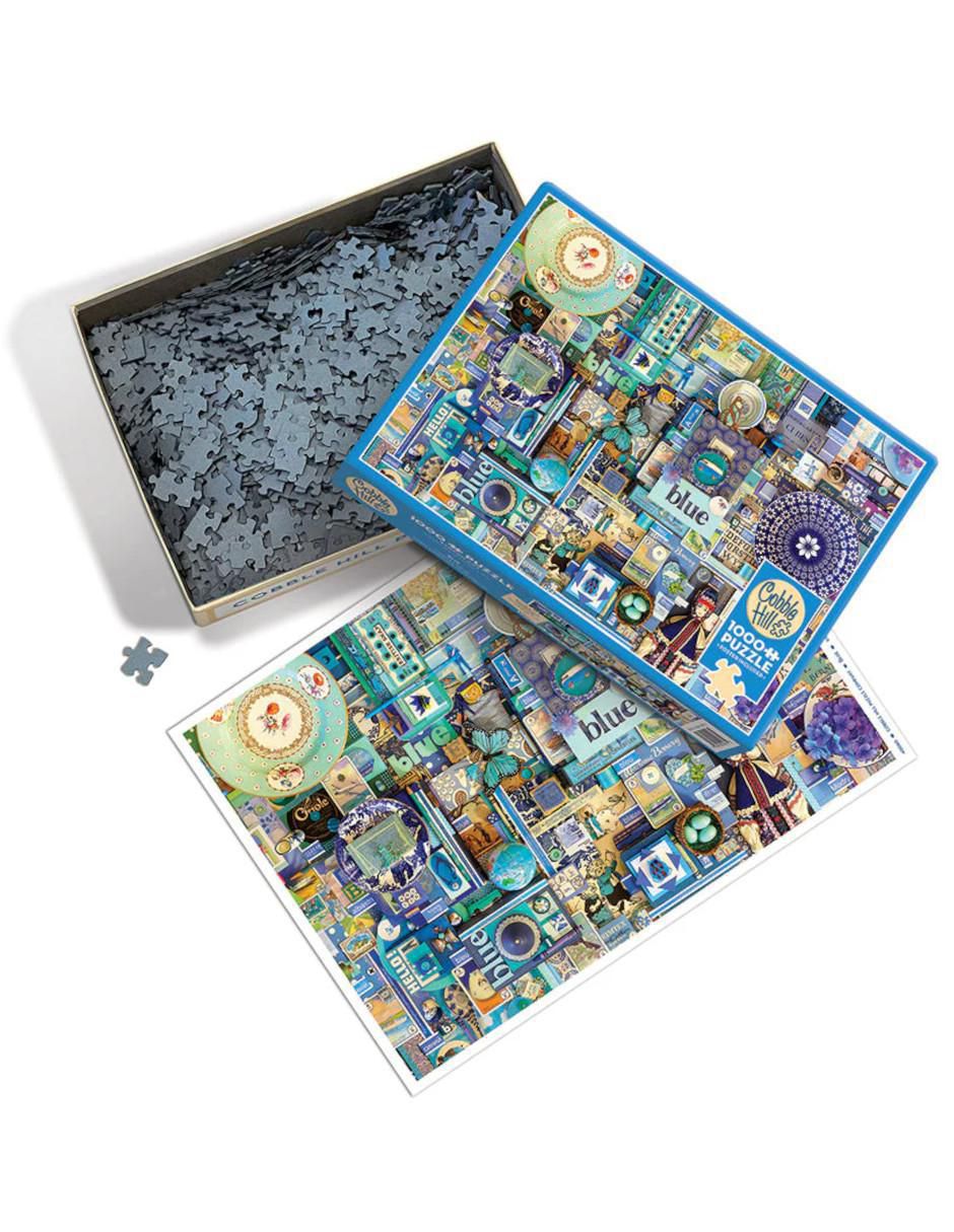 Rompecabezas Artistas Modernos Azul Shelley Davies 1000 piezas 3