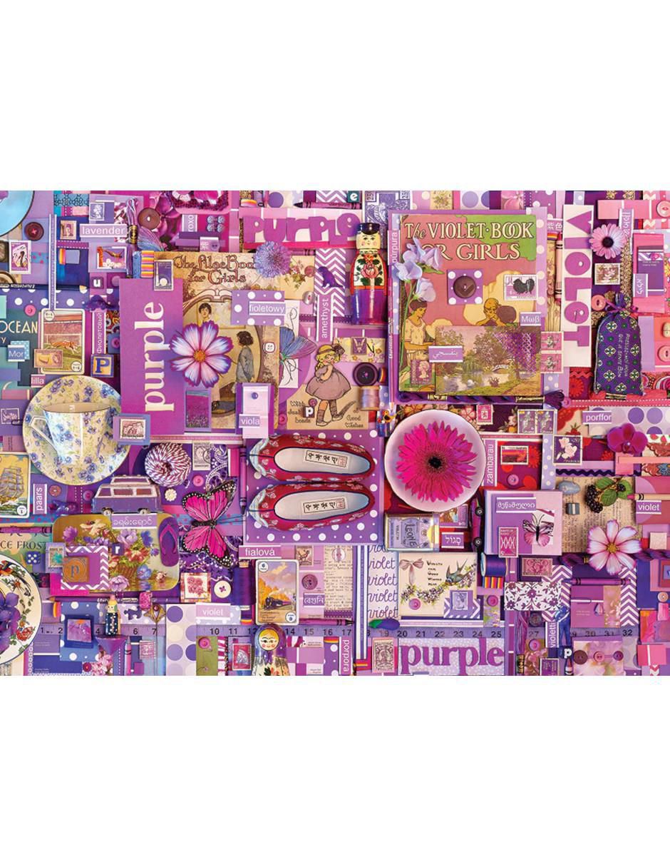 Rompecabezas Artistas Modernos Morado Shelley Davies 1000 piezas 2