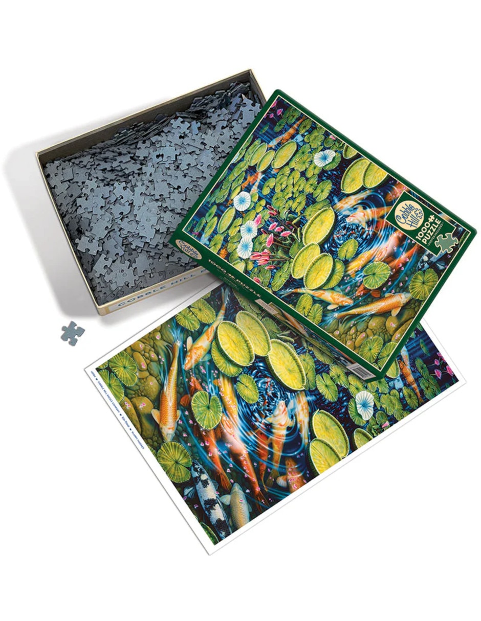 Rompecabezas Peces Estanque Koi 1000 piezas 3