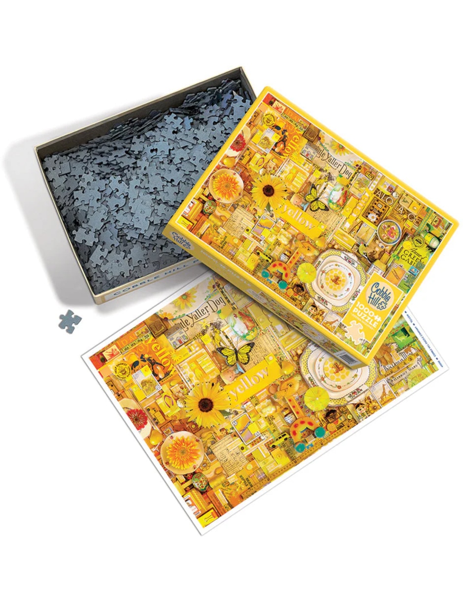 Rompecabezas Artistas Modernos Amarillo Shelley Davies 1000 piezas 3