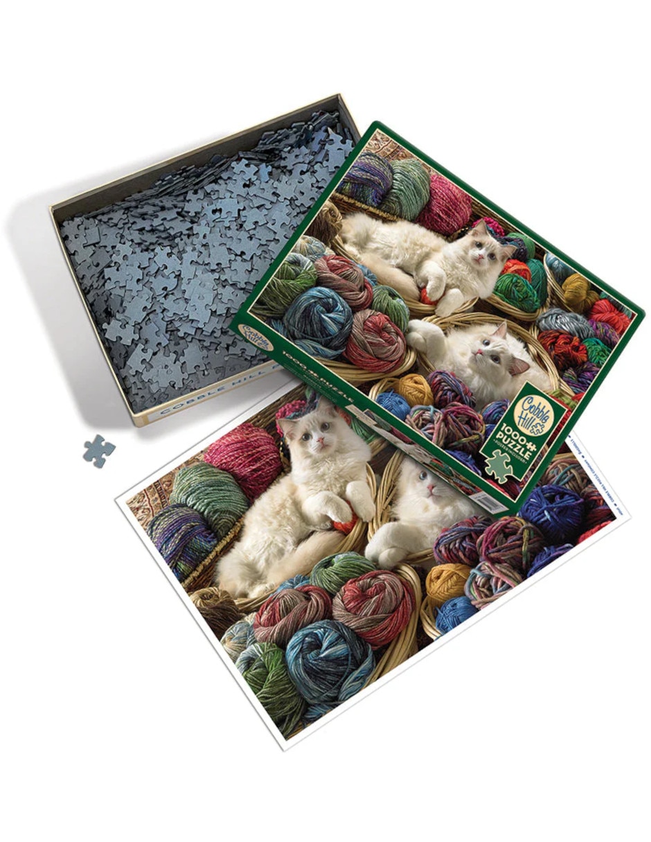 Rompecabezas Gatito Gatos Y Estambre 1000 piezas 3