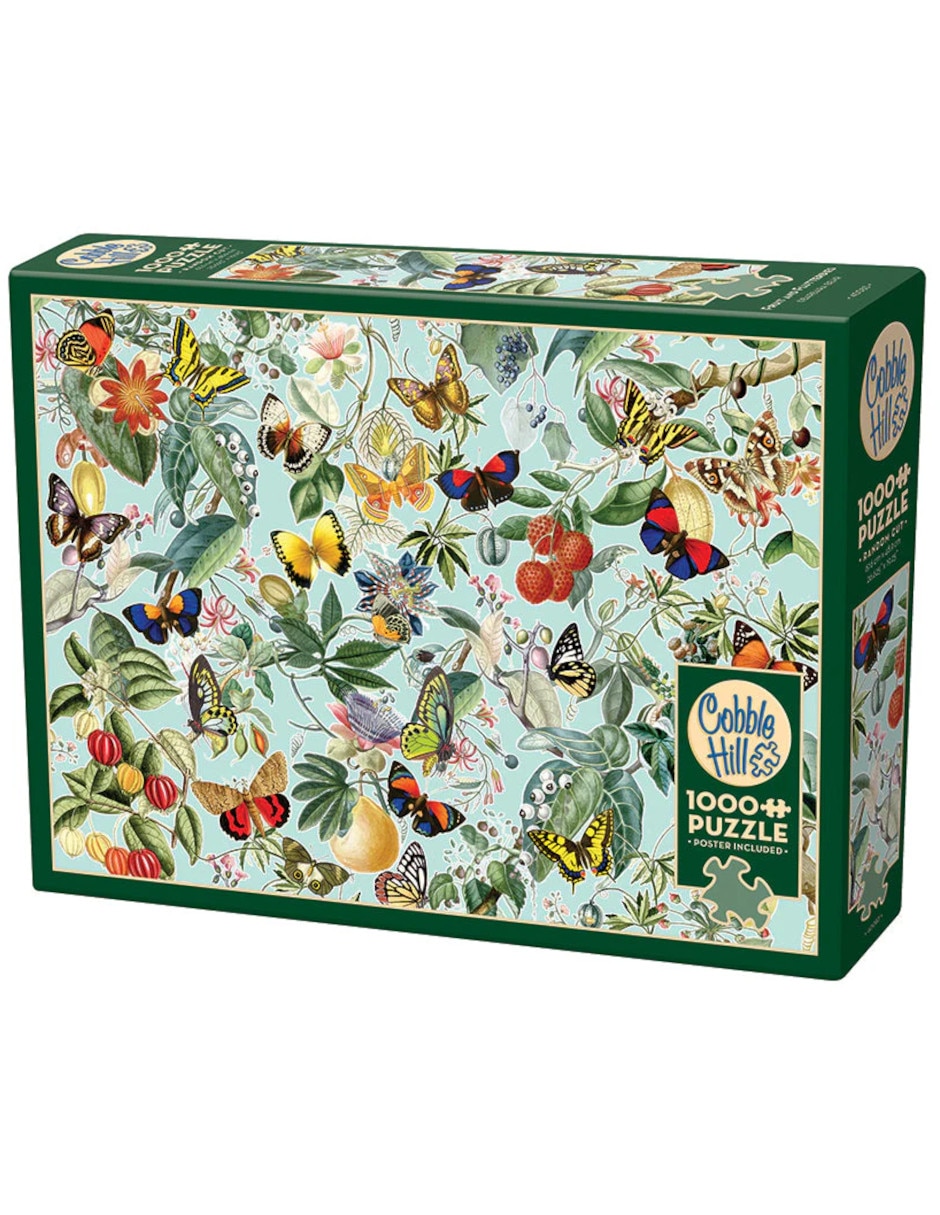 Rompecabezas Mariposa Frutas Y Mariposas 1000 piezas Rompecabezas Mariposa Frutas Y Mariposas 1000 piezas