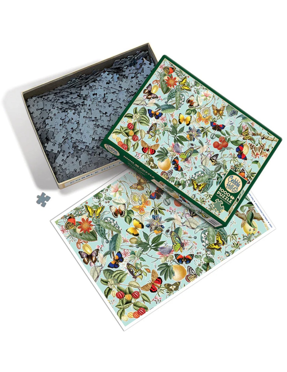 Rompecabezas Mariposa Frutas Y Mariposas 1000 piezas 3