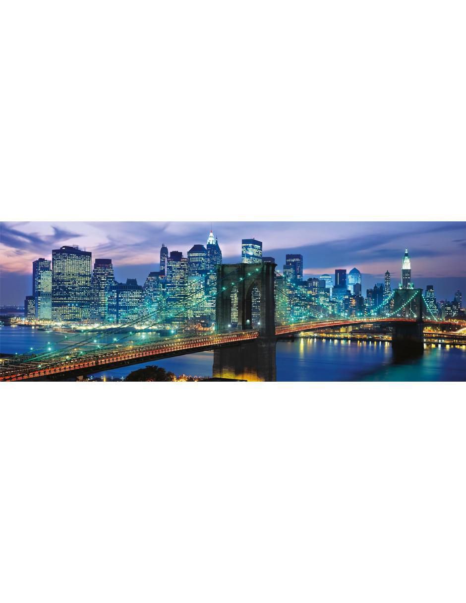 Rompecabezas Puente de Brooklyn, Nueva York Panorama Nueva York Brooklyn Bridge 1000 piezas 2