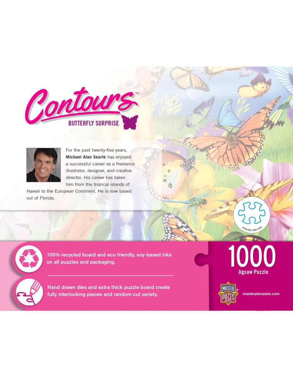 Rompecabezas Mariposa Contours Butterfly Surprise 1000 piezas 3