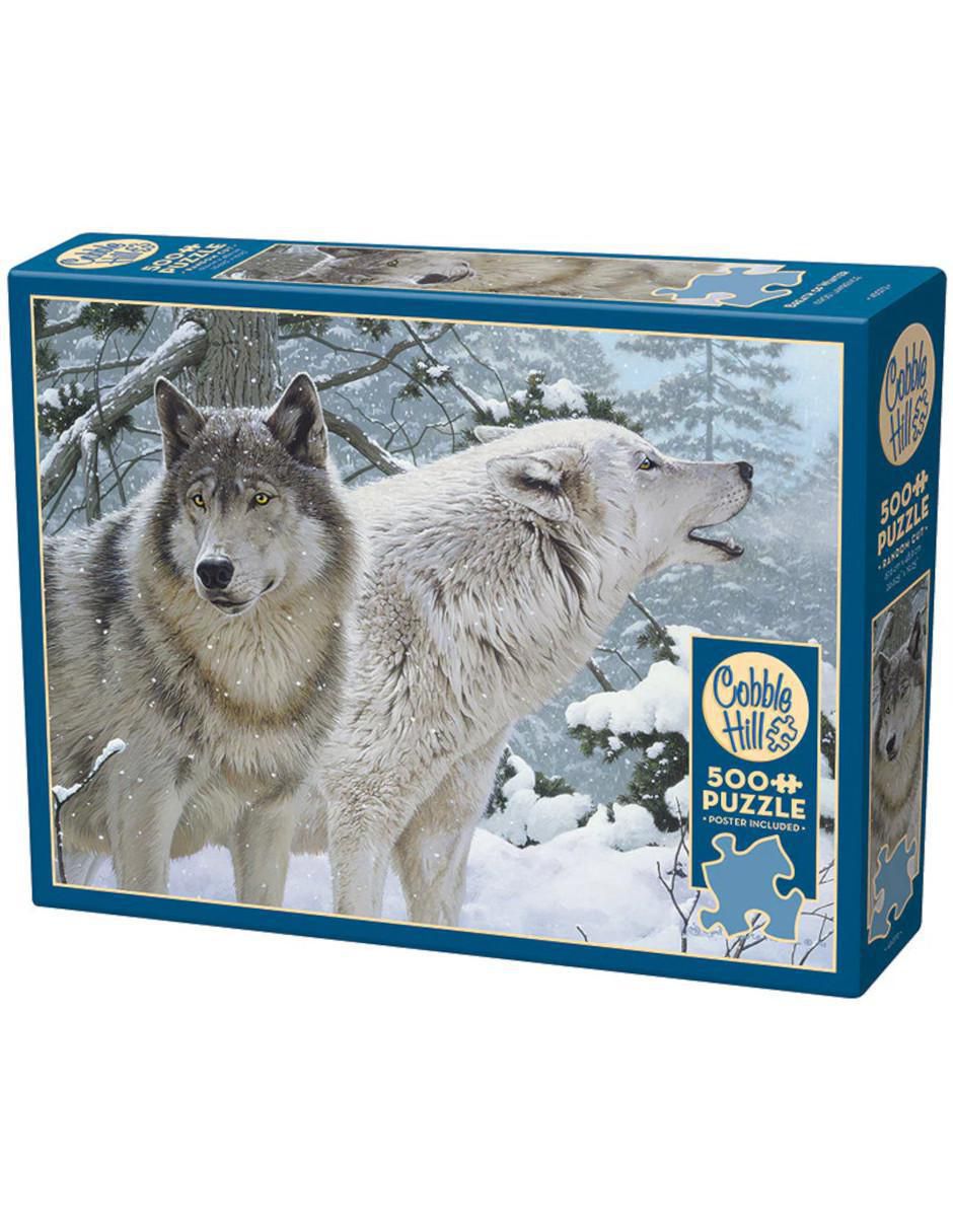Rompecabezas Lobos Del Ártico Lobos Blancos En Invierno 500 piezas Rompecabezas Lobos Del Ártico Lobos Blancos En Invierno 500 piezas